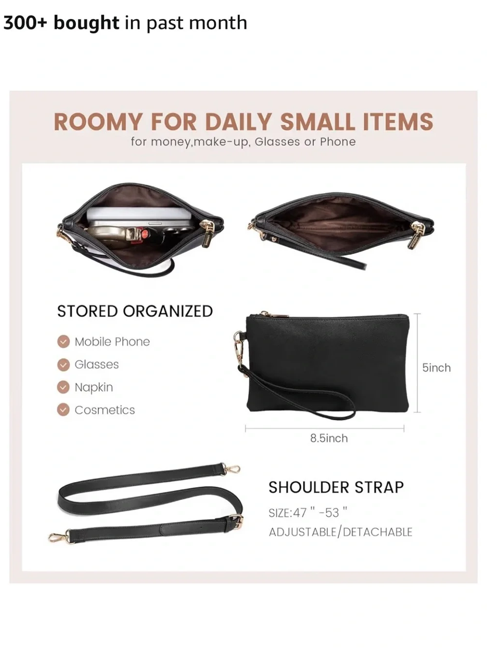 Chic Colorblock Tote Bag - Black, White & Brown